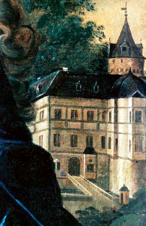 Eine der ältesten Darstellungen von 1729 (Öl auf Leinwand) wurde im Schloss Büdingen entdeckt.