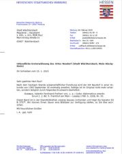 Bestätigung ersturkundliche Erwähnung Marbur