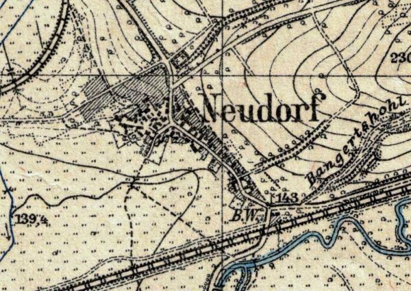 Topografischer Kartenausschnitt von 1931