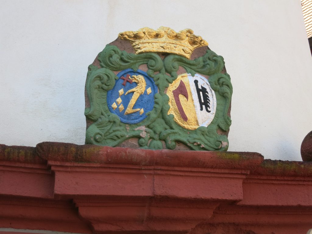 1717 Allianzwappen Johann-Philipp-Friedrich v. F. und Anna Schleifraß